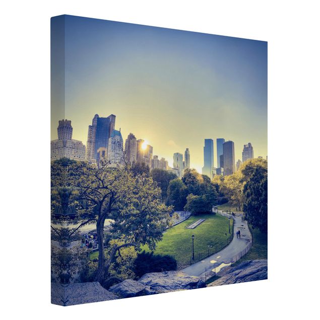 Canvastavlor Arkitektur och Skyline Peaceful Central Park
