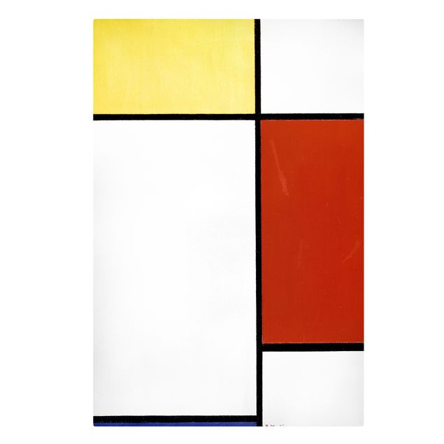 Canvastavlor konstutskrifter Piet Mondrian - Composition I