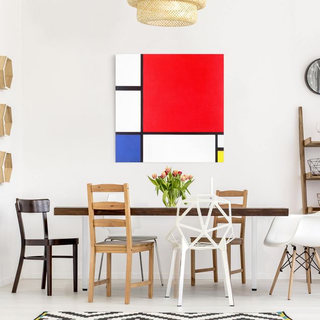 Konstutskrifter Piet Mondrian - Composition With Red Blue Yellow