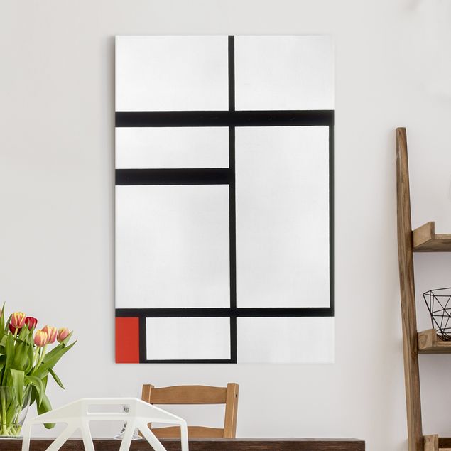 Kök dekoration Piet Mondrian - Composition with Red, Black and White