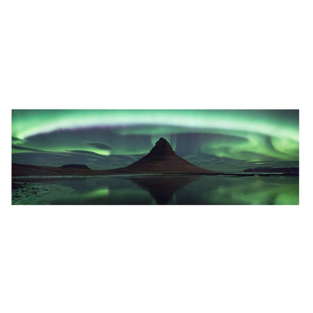 Canvastavlor landskap Northern Lights In Iceland