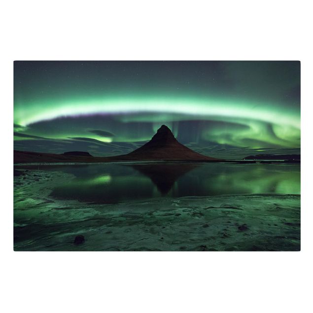 Canvastavlor landskap Northern Lights In Iceland