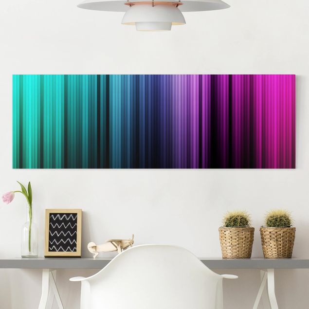 Canvastavlor abstrakt Rainbow Display