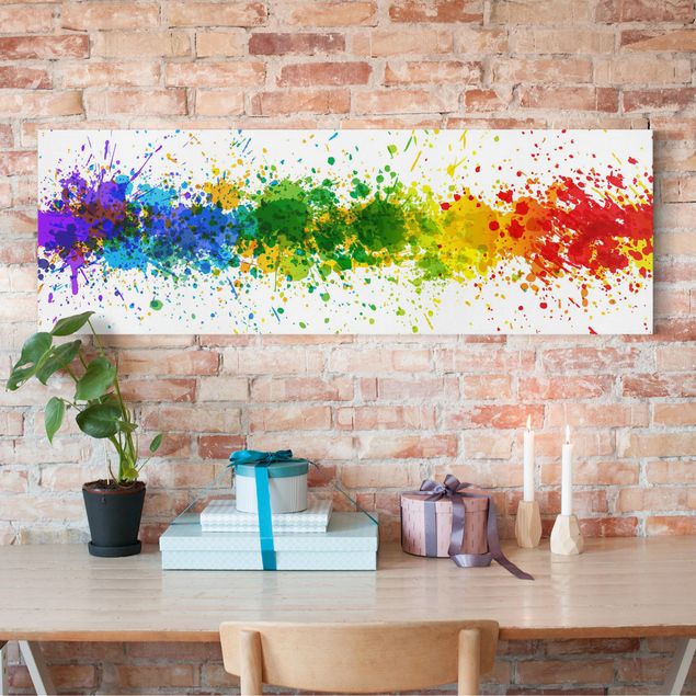 Kök dekoration Rainbow Splatter