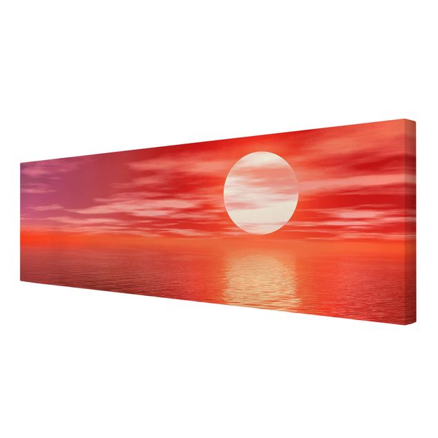Canvastavlor landskap Red Sunset