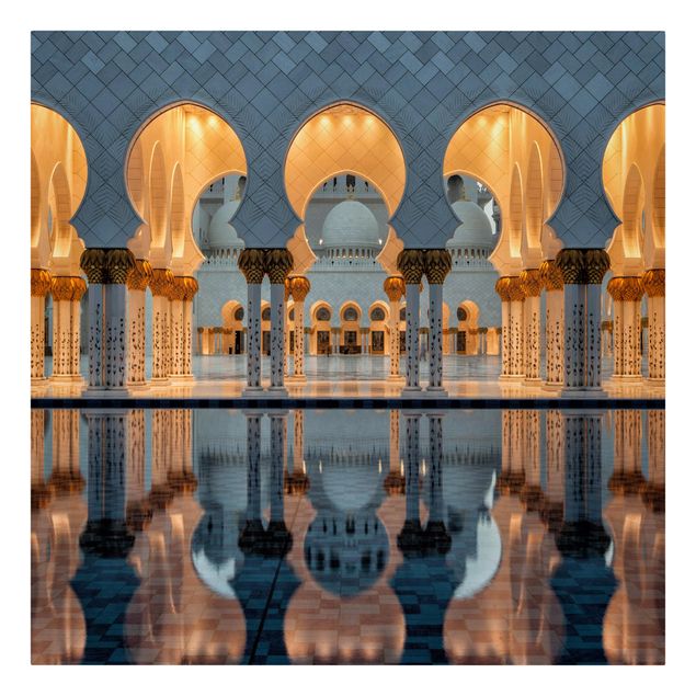 Tavlor orange Reflections In The Mosque