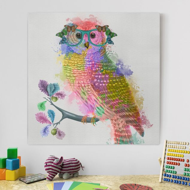 Inredning av barnrum Rainbow Splash Owl