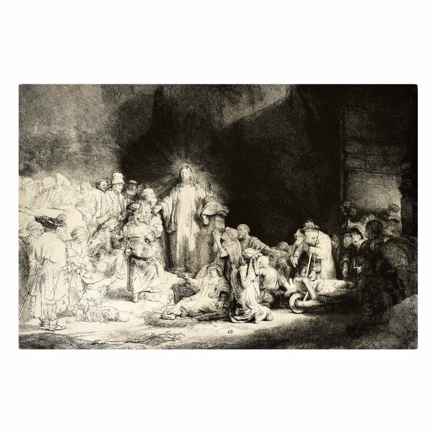 Konstutskrifter Rembrandt van Rijn - Christ healing the Sick. The Hundred Guilder