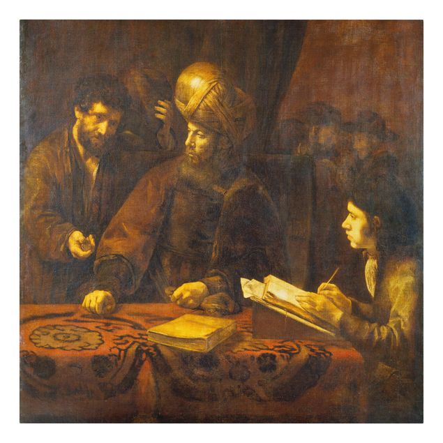 Canvastavlor bergen Rembrandt Van Rijn - Parable of the Labourers