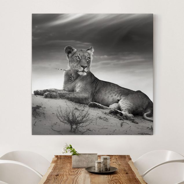 Kök dekoration Resting Lion