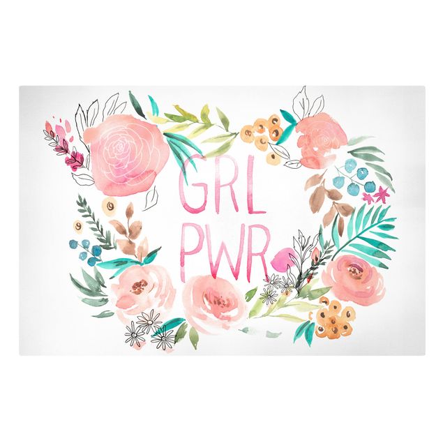 Tavlor Pink Flowers - Girl Power