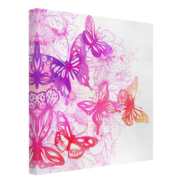 Canvastavlor djur Butterfly Dream
