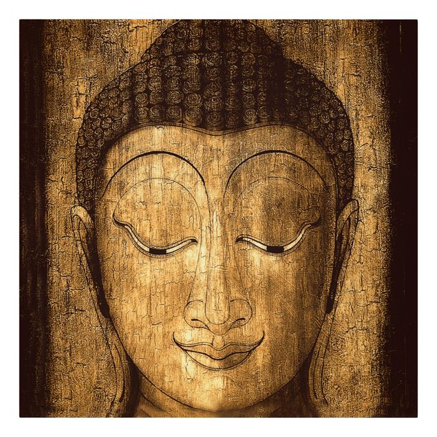 Tavlor brun Smiling Buddha