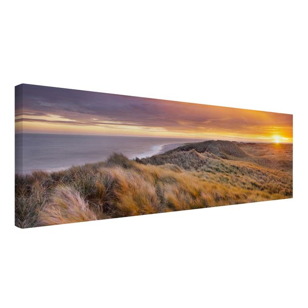 Tavlor landskap Sunrise On The Beach On Sylt