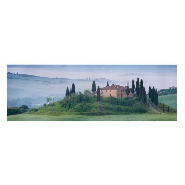 Canvastavlor Arkitektur och Skyline Sunrise In Tuscany