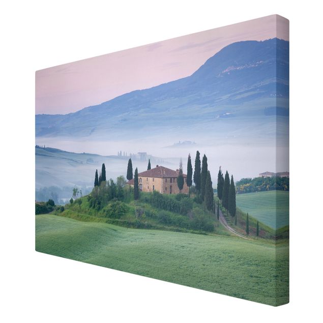 Tavlor arkitektur och skyline Sunrise In Tuscany