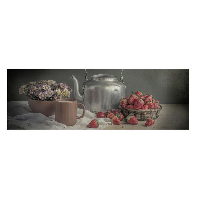 Tavlor grått Still Life with Strawberries