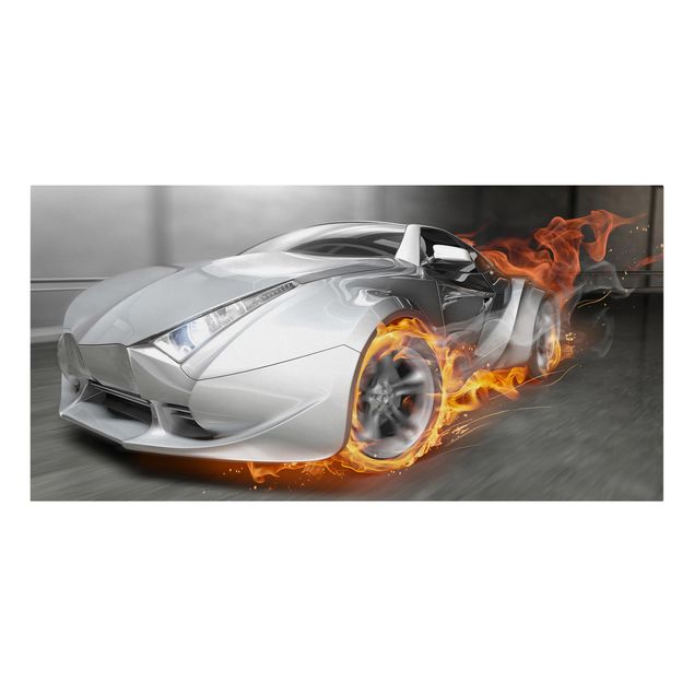 Tavlor Supercar In Flames