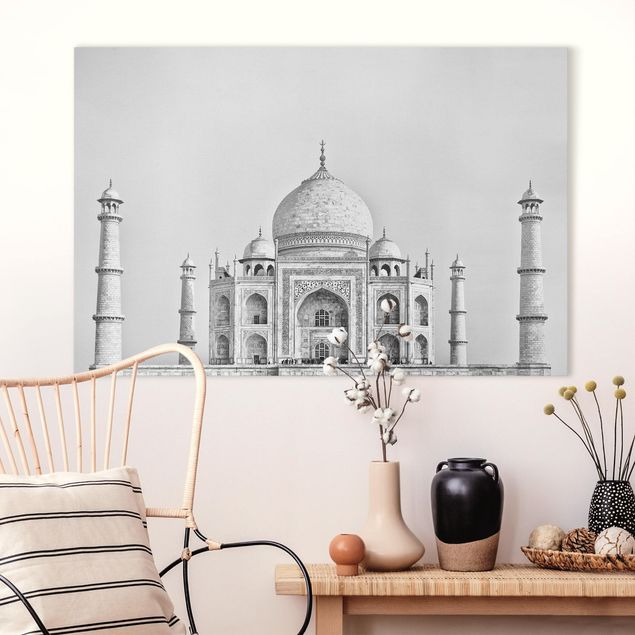 Canvastavlor Arkitektur och Skyline Taj Mahal In Gray
