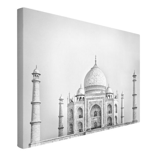 Tavlor arkitektur och skyline Taj Mahal In Gray