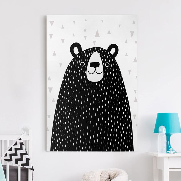 Tavlor björnar Zoo With Patterns - Bear