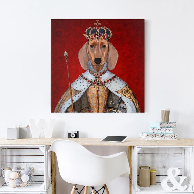 Tavlor hundar Animal Portrait - Dachshund Queen