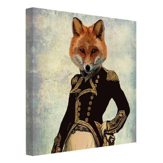 Tavlor modernt Animal Portrait - Fox Admiral