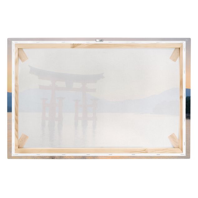 Tavlor arkitektur och skyline Torii At Itsukushima