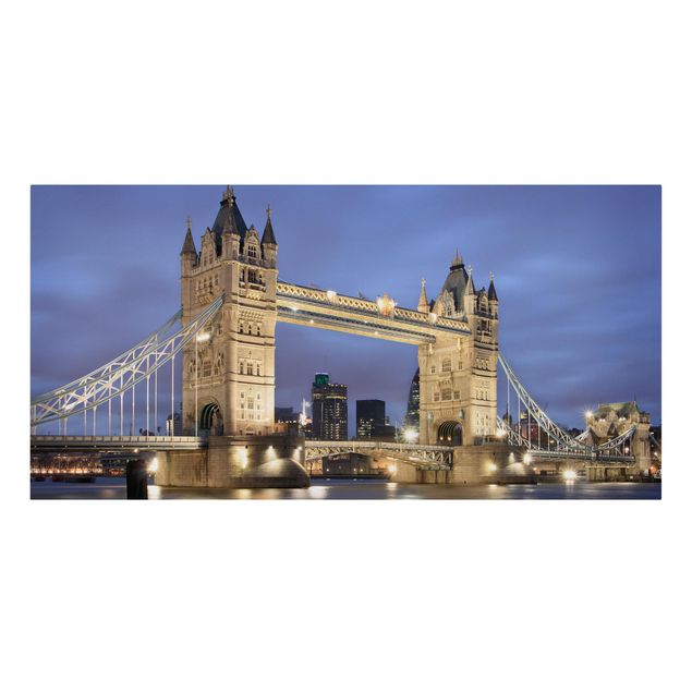Tavlor arkitektur och skyline Tower Bridge At Night