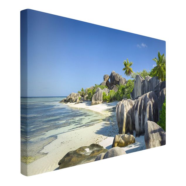 Tavlor landskap Dream Beach Seychelles