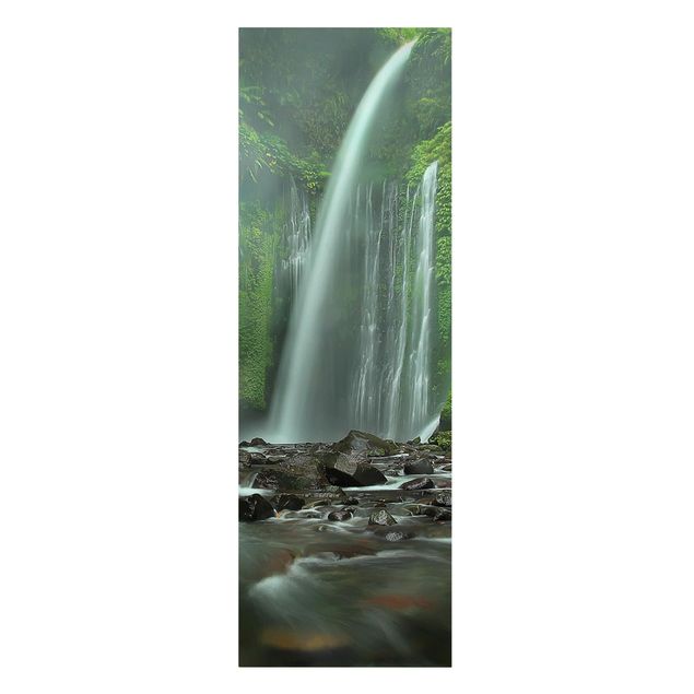 Canvastavlor landskap Tropical Waterfall