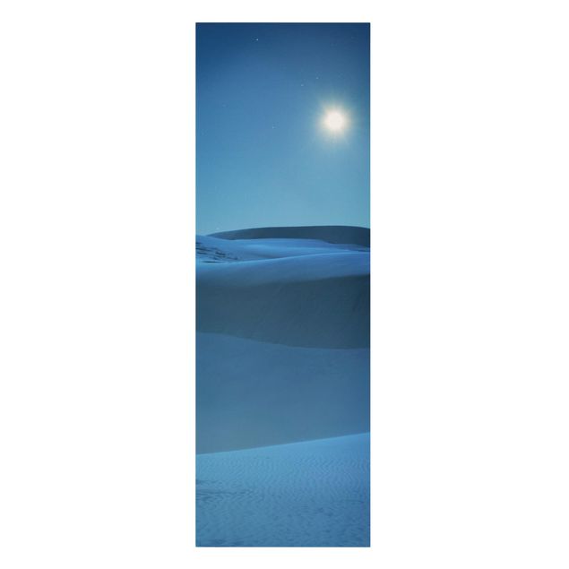 Canvastavlor landskap Full Moon Over The Desert