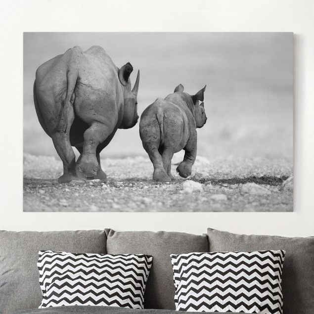 Kök dekoration Wandering Rhinos II