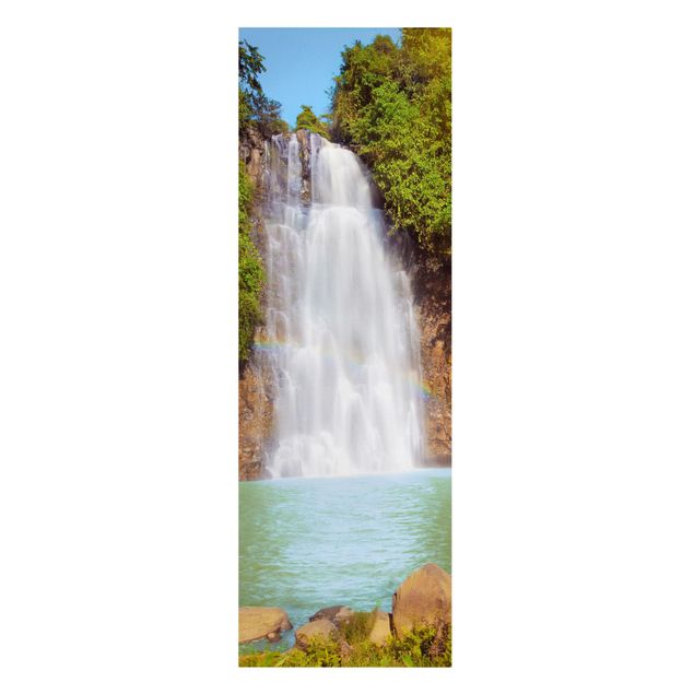 Canvastavlor landskap Waterfall Romance