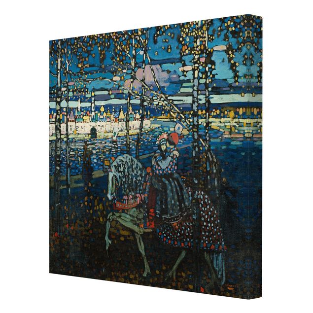 Canvastavlor konstutskrifter Wassily Kandinsky - Riding Paar