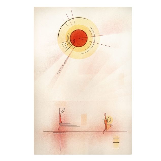 Canvastavlor konstutskrifter Wassily Kandinsky - Rays