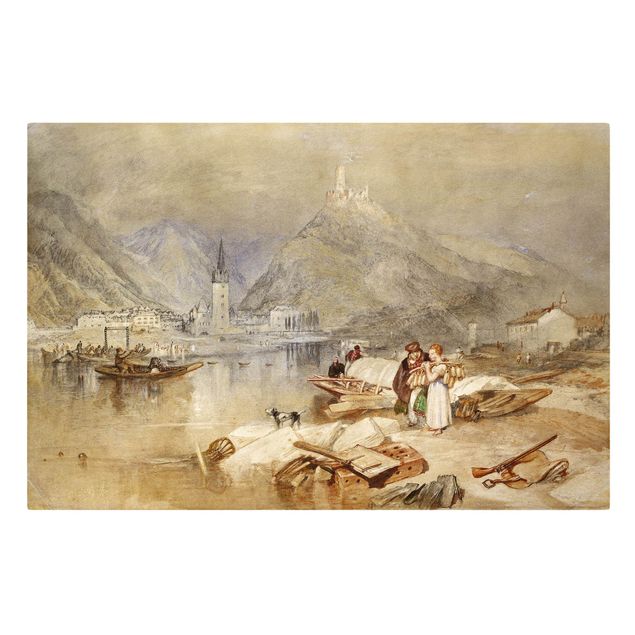 Canvastavlor bergen William Turner - Bernkastel On The Moselle