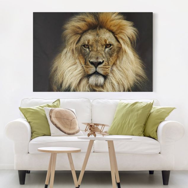 Canvastavlor katter Wisdom Of Lion