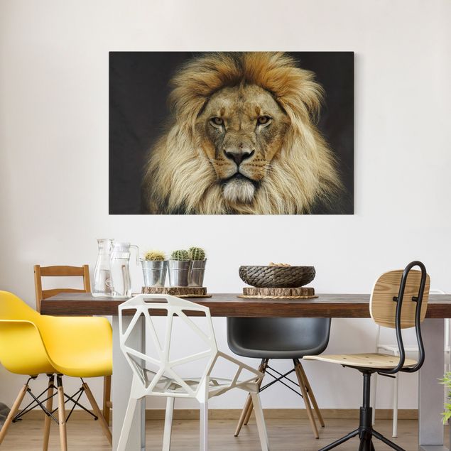 Canvastavlor lejon Wisdom Of Lion