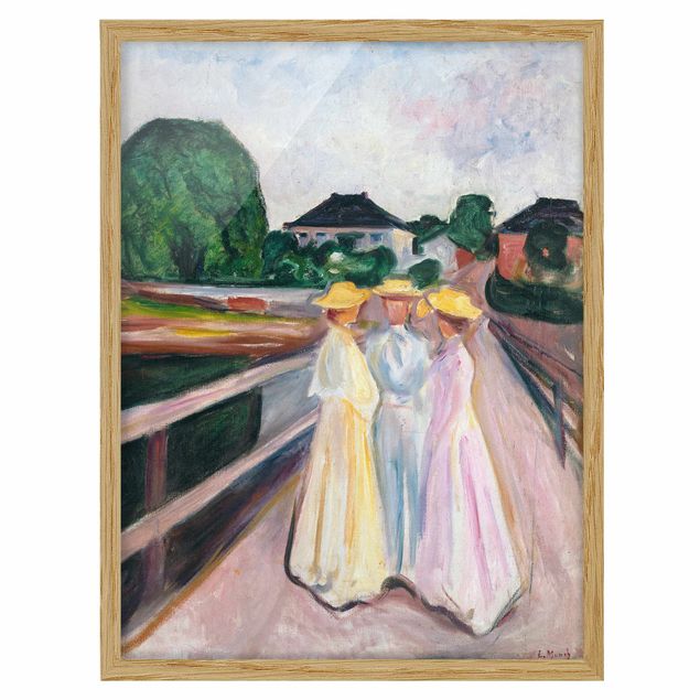 Konststilar Post Impressionism Edvard Munch - Three Girls on the Bridge