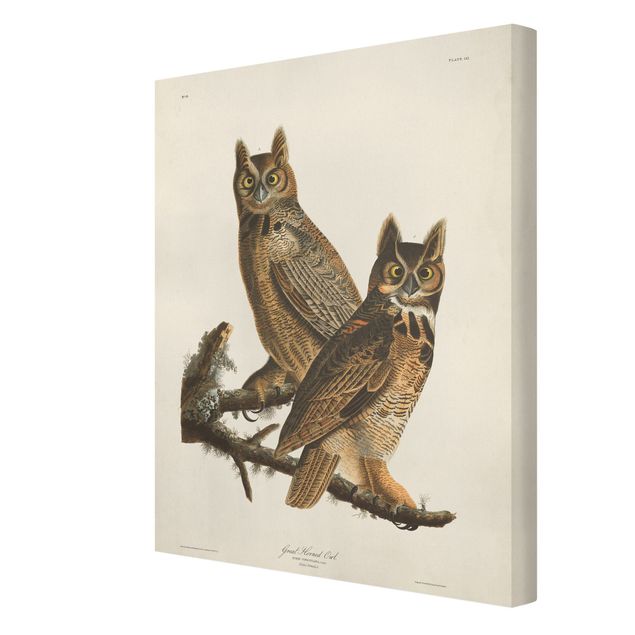 Tavlor brun Vintage Board Two Large Owls