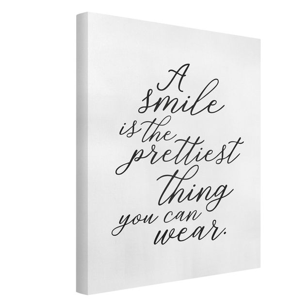 Tavlor ordspråk A Smile Is The Prettiest Thing