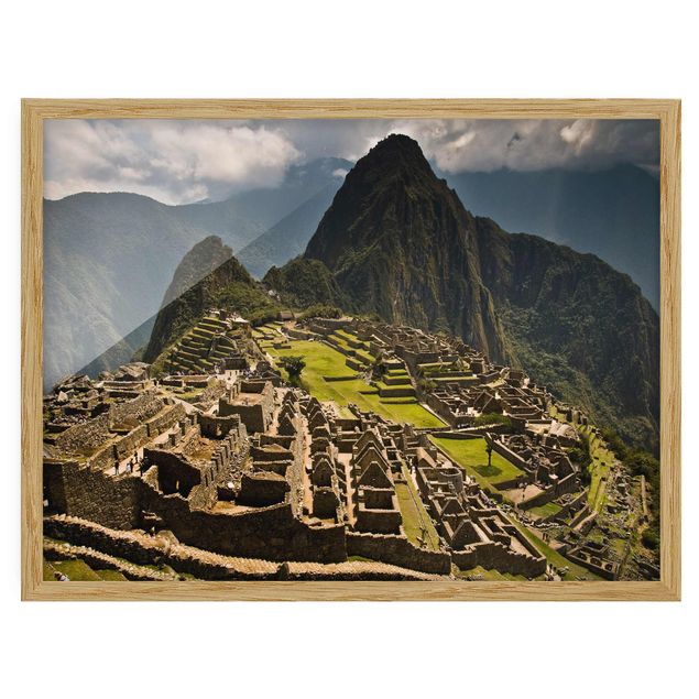 Tavlor arkitektur och skyline Machu Picchu