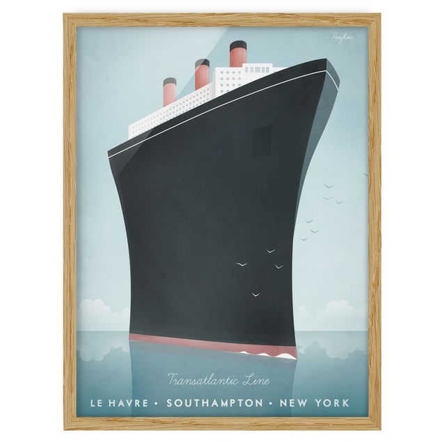 Tavlor stränder Travel Poster - Cruise Ship
