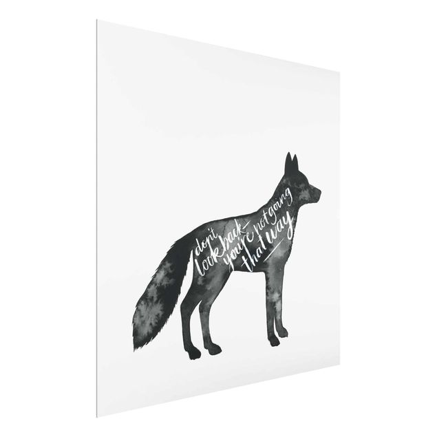 Tavlor ordspråk Animals With Wisdom - Fox