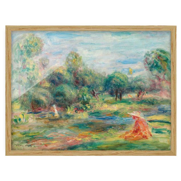 Konstutskrifter Auguste Renoir - Landscape At Cagnes