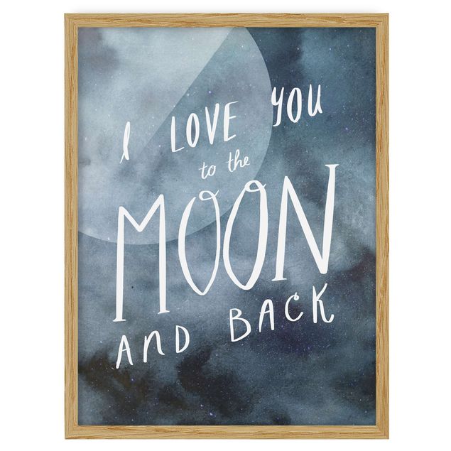 Tavlor ordspråk Heavenly Love - Moon