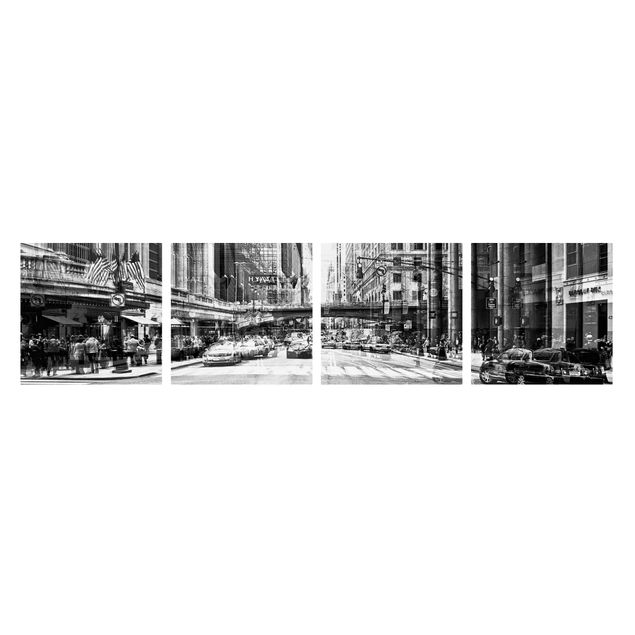 Canvastavlor bergen NYC Urban black and white