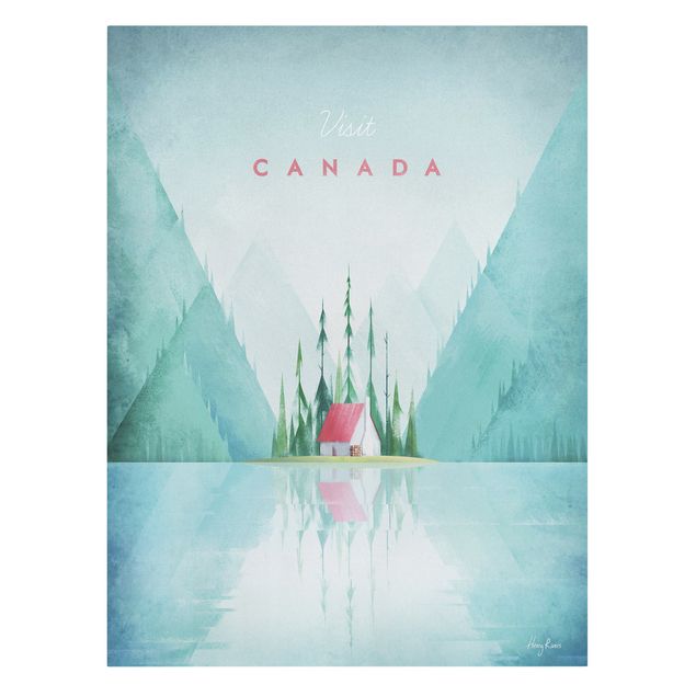 Tavlor arkitektur och skyline Travel Poster - Canada