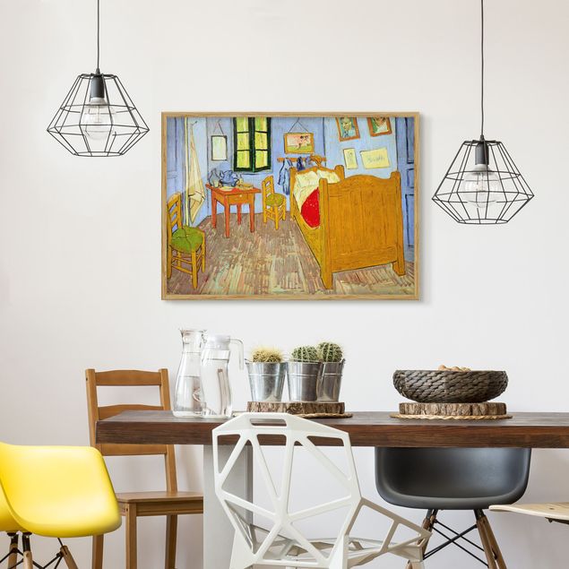 Tavlor med ram konstutskrifter Vincent Van Gogh - Bedroom In Arles